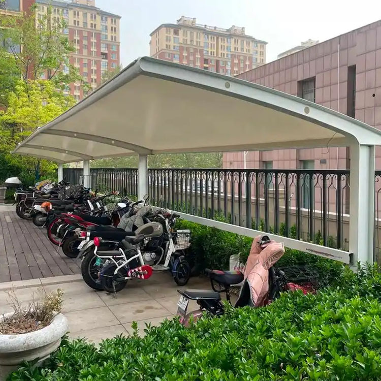 庆阳膜结构电动车棚